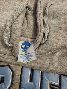 NCAA Gray Hoodie with Light Blue Appliqué